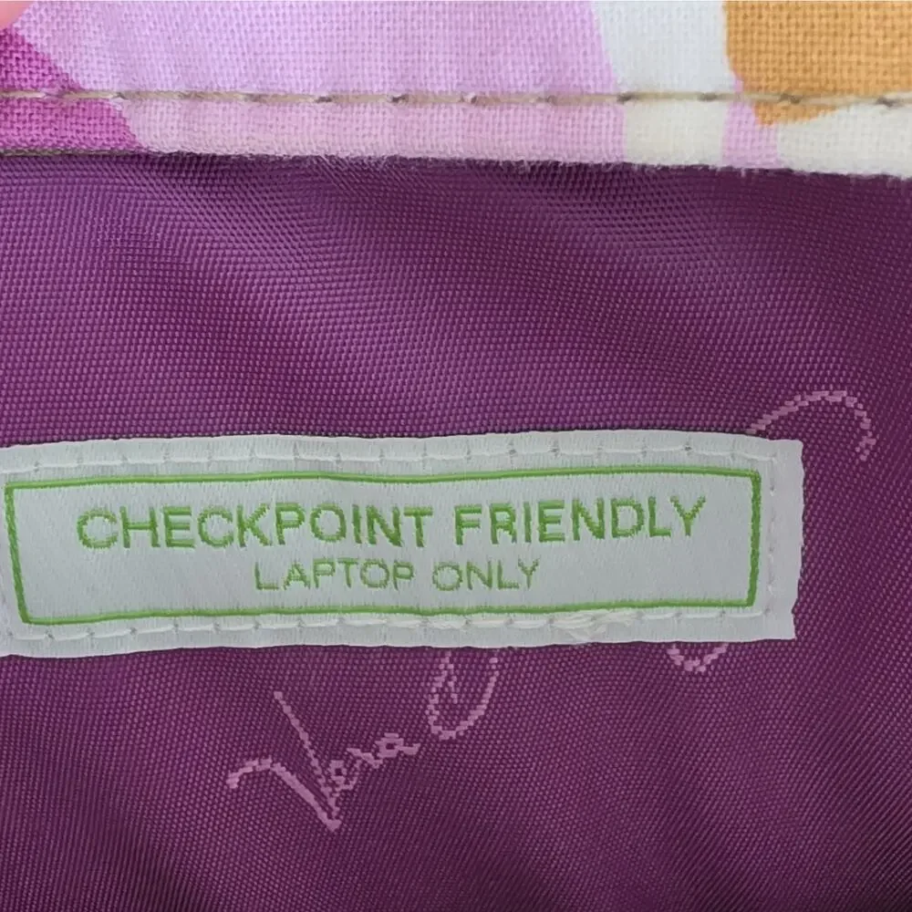 Vera Bradley Portobello Road Laptop Travel Tote Bag NWT Floral $88 MSRP
